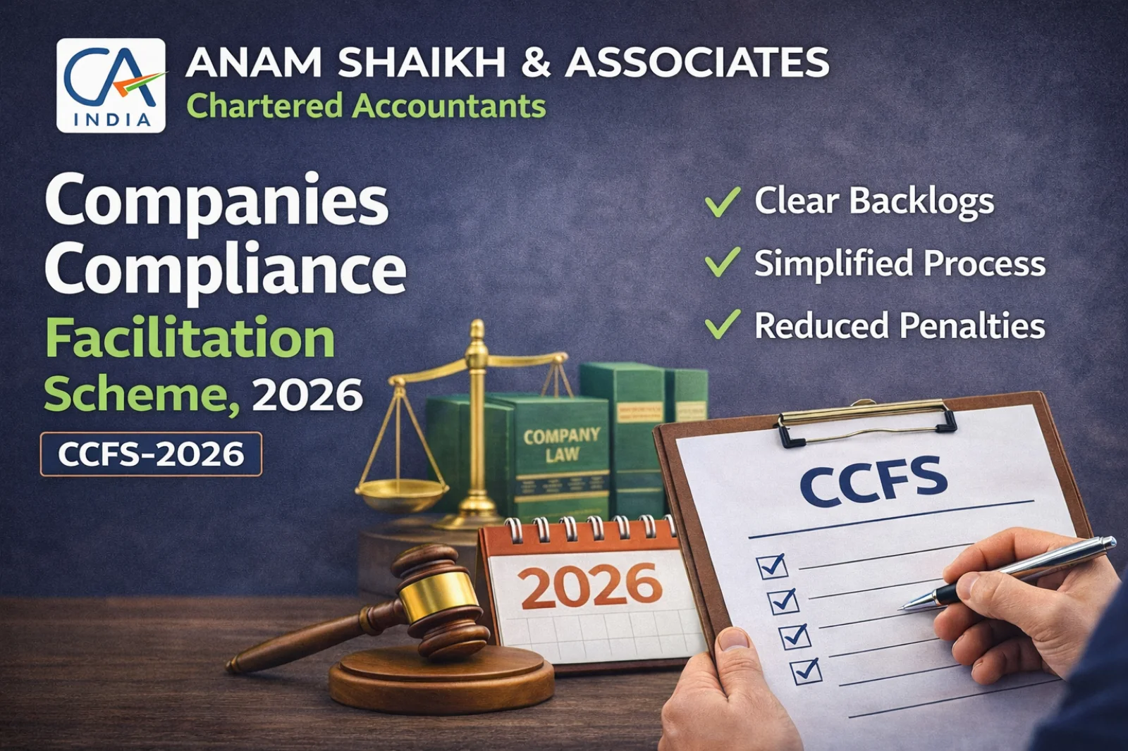 Companies Compliance Facilitation Scheme, 2026 (CCFS-2026) Detailed Guide for Businesses in India